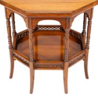 E. W. Godwin Attributed, Anglo-Japanese Rosewood Eight-Leg Table - Thumbnail 17