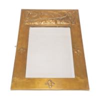 Margaret Gilmour, attributed. An Arts and Crafts Glasgow School brass mirror  - Thumbnail 2