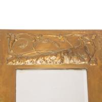 Margaret Gilmour Attributed, Arts & Crafts Glasgow School brass mirror - Thumbnail 4