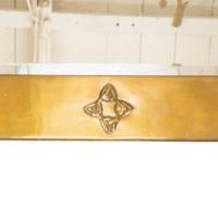 Margaret Gilmour, attributed. An Arts and Crafts Glasgow School brass mirror  - Thumbnail 5