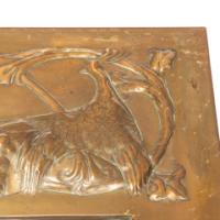 Margaret Gilmour, attributed. An Arts and Crafts Glasgow School brass mirror  - Thumbnail 9