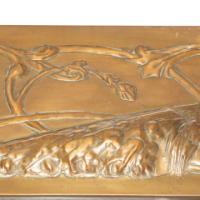 Margaret Gilmour, attributed. An Arts and Crafts Glasgow School brass mirror  - Thumbnail 10