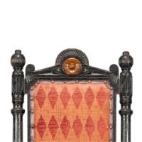Lamb of Manchester. Rare pair of exhibition-quality Aesthetic Movement Ebonised Oak side chairs - Thumbnail 12