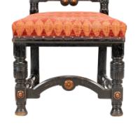 Lamb of Manchester. Rare pair of exhibition-quality Aesthetic Movement Ebonised Oak side chairs - Thumbnail 14