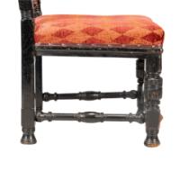 Lamb of Manchester. Rare pair of exhibition-quality Aesthetic Movement Ebonised Oak side chairs - Thumbnail 16
