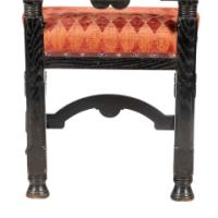 Lamb of Manchester. Rare pair of exhibition-quality Aesthetic Movement Ebonised Oak side chairs - Thumbnail 18