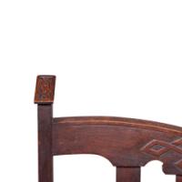 Liberty & Co. Attributed, Arts & Crafts Reclining Armchair with Carved Floral Details - Thumbnail 16