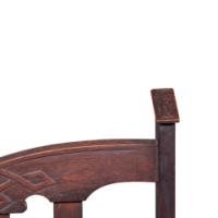 Liberty & Co. Attributed, Arts & Crafts Reclining Armchair with Carved Floral Details - Thumbnail 17