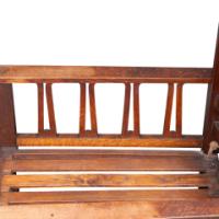 Liberty & Co. Attributed, Arts & Crafts Reclining Armchair with Carved Floral Details - Thumbnail 21