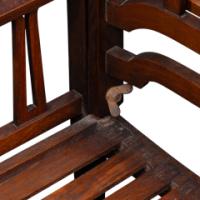 Liberty & Co. Attributed, Arts & Crafts Reclining Armchair with Carved Floral Details - Thumbnail 22