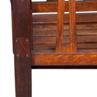 Liberty & Co. Attributed, Arts & Crafts Reclining Armchair with Carved Floral Details - Thumbnail 26