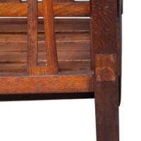 Liberty & Co. Attributed, Arts & Crafts Reclining Armchair with Carved Floral Details - Thumbnail 27