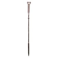 Thorton & Downer Attributed, Arts & Crafts Cotswold School polished steel hand wrought poker