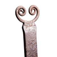 Thorton & Downer Attributed, Arts & Crafts Cotswold School polished steel hand wrought poker - Thumbnail 6