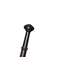 Thornton & Downer Attributed, Arts & Crafts Cotswold School Hand-Wrought Steel Fire Tongs with Scroll Finials - Thumbnail 9