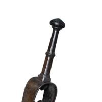 Thornton & Downer Attributed, Arts & Crafts Cotswold School Hand-Wrought Steel Fire Tongs with Scroll Finials - Thumbnail 10