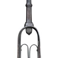 Thornton & Downer Attributed, Arts & Crafts Cotswold School Hand-Wrought Steel Fire Tongs with Scroll Finials - Thumbnail 17
