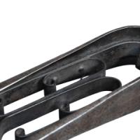 Thornton & Downer, Attributed. Arts and Crafts Cotswold School Hand-Wrought Steel Fire Tongs with Scroll Finials - Thumbnail 20