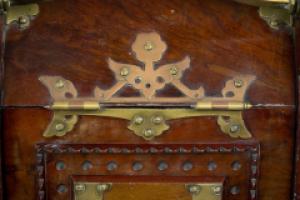 Dr. C. Dresser, Benham & Froud, a Gothic Revival Coal Box with Floral Metal Work - Thumbnail 14