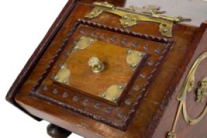 Dr. C. Dresser, Benham & Froud, a Gothic Revival Coal Box with Floral Metal Work - Thumbnail 16