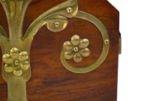 Dr. C. Dresser, Benham & Froud, a Gothic Revival Coal Box with Floral Metal Work - Thumbnail 23