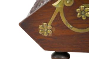 Dr. C. Dresser, Benham & Froud, a Gothic Revival Coal Box with Floral Metal Work - Thumbnail 25
