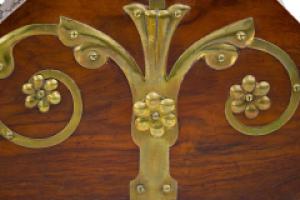 Dr. C. Dresser, Benham & Froud, a Gothic Revival Coal Box with Floral Metal Work - Thumbnail 28