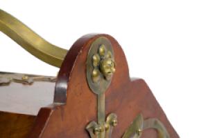 Dr. C. Dresser, Benham & Froud, a Gothic Revival Coal Box with Floral Metal Work - Thumbnail 29