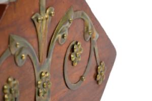 Dr. C. Dresser, Benham & Froud, a Gothic Revival Coal Box with Floral Metal Work - Thumbnail 32