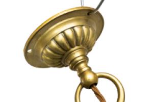 GEC, Arts & Crafts Brass Three-Branch Ceiling Light, Rewired in Period Style - Thumbnail 17