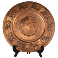 WMF, Pair of Brass Wall Plaques with Embossed Portraits - Thumbnail 14