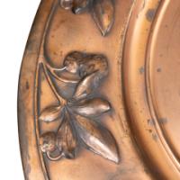 WMF Art Nouveau Brass Wall Plaques, Embossed Lady & Gentleman, c1910 Germany - Thumbnail 19