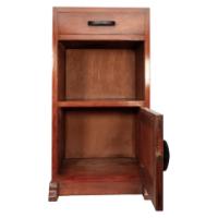 Romney Green, Style of. Arts & Crafts Cotswold School Walnut Bedside Cabinet - Thumbnail 3