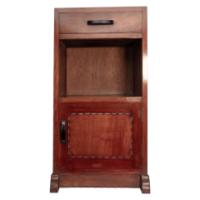 Romney Green, Style of. An Arts & Crafts Cotswold School Walnut Bedside Cabinet - Thumbnail 2