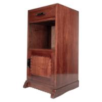 Romney Green, Style of. An Arts & Crafts Cotswold School Walnut Bedside Cabinet