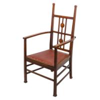 Liberty & Co. Attributed, an Arts & Crafts Mahogany Armchair - Thumbnail 2