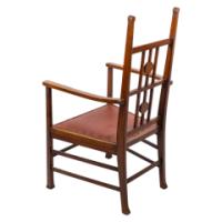 Liberty & Co. Attributed, an Arts & Crafts Mahogany Armchair - Thumbnail 4