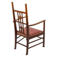 Liberty & Co. Attributed, Arts & Crafts Mahogany Armchair - Thumbnail 6