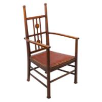Liberty & Co. Attributed, an Arts & Crafts Mahogany Armchair - Thumbnail 8