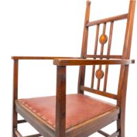 Liberty & Co. Attributed, an Arts & Crafts Mahogany Armchair - Thumbnail 17
