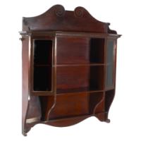 Collinson & Lock English Aesthetic Movement Mahogany Glazed Wall Cabinet - Thumbnail 2