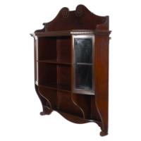 Collinson & Lock English Aesthetic Movement Mahogany Glazed Wall Cabinet - Thumbnail 4