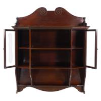 Collinson & Lock English Aesthetic Movement Mahogany Glazed Wall Cabinet - Thumbnail 6