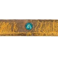 Arts & Crafts Copper Fender with Ruskin Jewels - Thumbnail 6