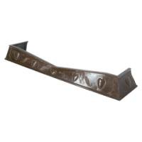 Well-Crafted Arts & Crafts Copper Fender with Repousse Heart Details - Thumbnail 3
