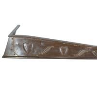 Well-Crafted Arts & Crafts Copper Fender with Repousse Heart Details - Thumbnail 4