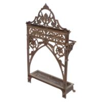 Dr. C. Dresser Aesthetic Movement Cast Iron Stick Stand Made by Coalbrookdale - Thumbnail 4