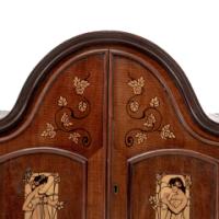 W. J. Neatby Attributed, English Art Nouveau Music Cabinet with Musicians to the Doors - Thumbnail 13