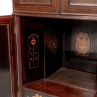 W. J. Neatby Attributed, English Art Nouveau Music Cabinet with Musicians to the Doors - Thumbnail 34