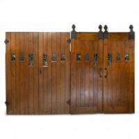 M. H. Baillie Scott. Exceptional Set of Arts & Crafts Exterior/Interior Doors